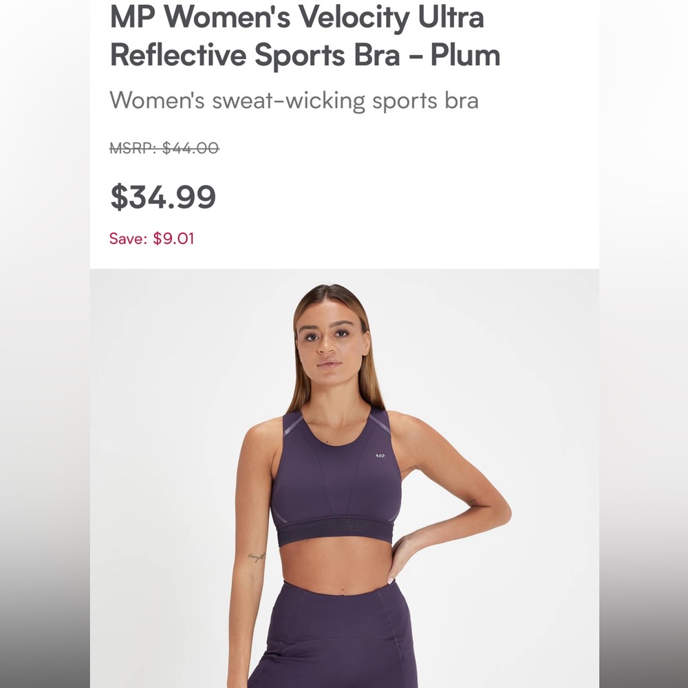 MyProtein women’s velocity reflective sports bra & leggings set